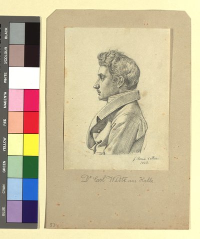 Carl Witte (Dr. jur. et phil., 1800-1883), poète - Johann Adam Klein