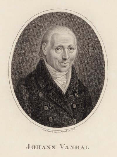 Portrait du compositeur Johann Baptist Wanhal - Johann Adamek