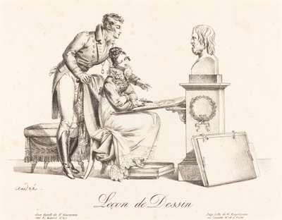 Leçon de dessin - Johann Anton André