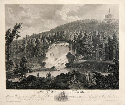 Pont du Diable, gravé par J. Schroeder - Johann August (after) Nahl
