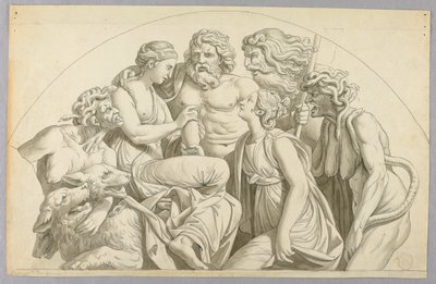Psyché demande à Proserpine de mettre un peu de sa beauté dans une urne pour Vénus - Johann August Nahl the Younger
