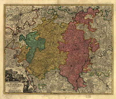 Ducatus Luxembourgi. LOC 99446214 - Johann Baptist Homann
