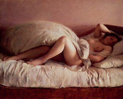Femme endormie - Johann Baptist Reiter