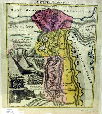 Aegyptus Hodierna, carte de l