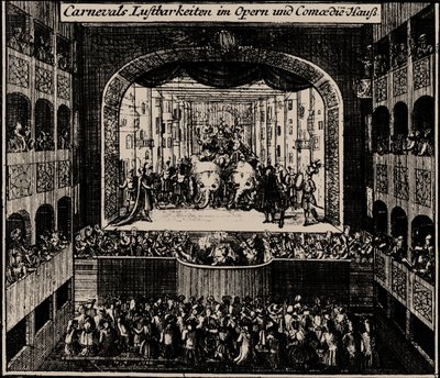 Markgrafentheater à Erlangen, 1721 - Johann Baptista Homann