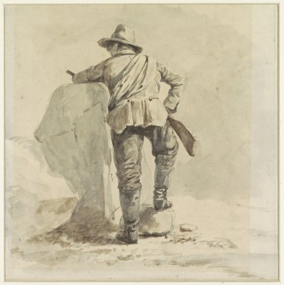 Garçon au repos, vu de dos - Johann Bernard Klombeek