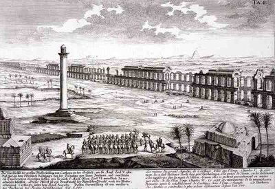 Ruines du grand aqueduc de Carthage, de 