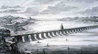 Le Grand Pont Chinois, entre Focheu et Nantai, Chine, de 