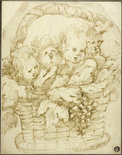 Panier de Cupidons - Johann Boeckhorst