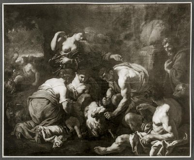 Jupiter allaité par la chèvre Amalthée - Johann Carl Loth
