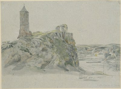 Ruines du château de Giebichenstein, près de Halle-sur-Saale - Johann Christian Reinhart
