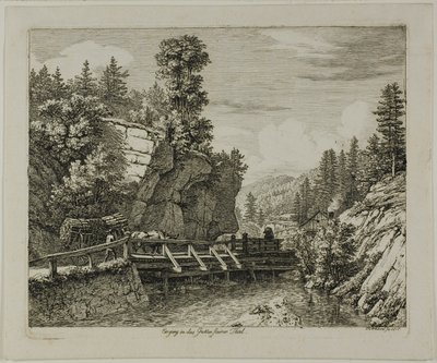Entrée de la vallée de Guttensteiner - Johann Christoph Erhard