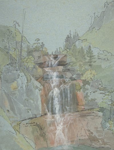 Paysage avec une cascade, 1816 - Johann Christoph Rist
