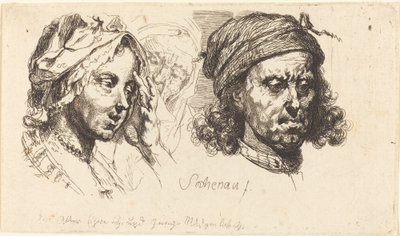 Jeune femme, vieille femme et homme aux cheveux longs - Johann Eleazar Schenau