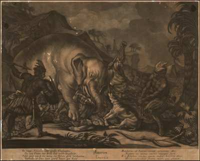 Ca. 1770 mezzotinte allégorique de l