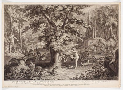 Ève cueille la pomme de l