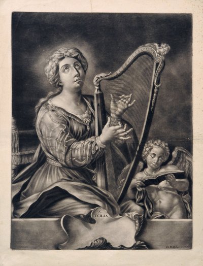 Johann Elias Ridinger S Cecilia - Johann Elias Ridinger