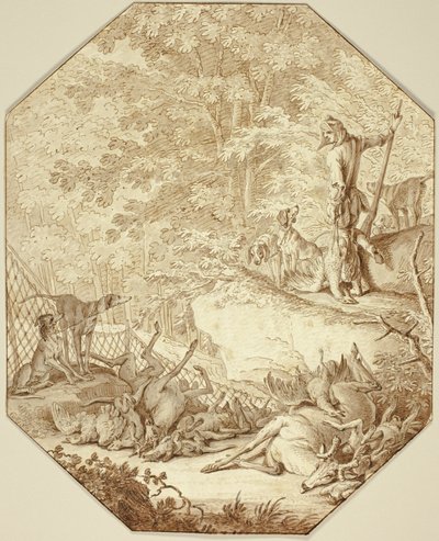 Le chasseur industrieux, au printemps - Johann Elias Ridinger