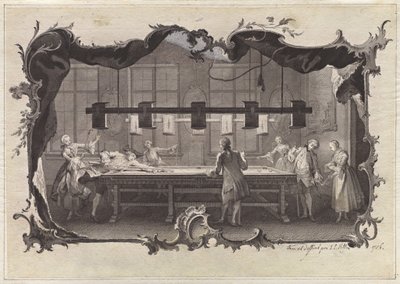 Dames et Messieurs Jouant au Billard - Johann Esaias Nilson