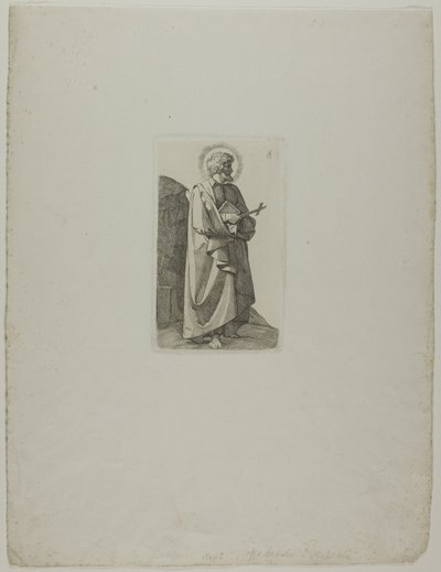 Saint Philipp Neri avec croix et livre - Johann Friedrich Overbeck