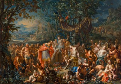 Bacchus et le roi Midas - Johann Georg Platzer
