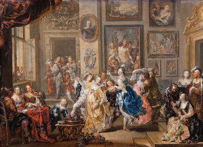 Scène de Danse dans un Palais - Johann Georg Platzer