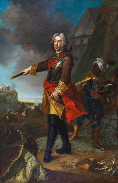 Portrait du prince Eugène de Savoie - Johann Gottfried Auerbach