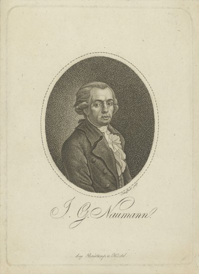 Portrait du compositeur Johann Gottlieb Naumann 1741-1801, vers 1800 - Johann Gottfried Scheffner