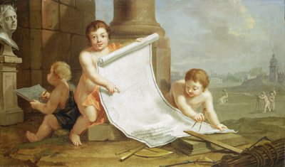 Allégorie représentant le nivellement des anciennes fortifications, vers 1768 - Johann Heinrich Tischbein