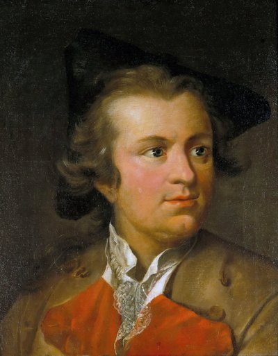 Portrait de Gotthold Ephraim Lessing 1729-1781, vers 1755 - Johann Heinrich Tischbein