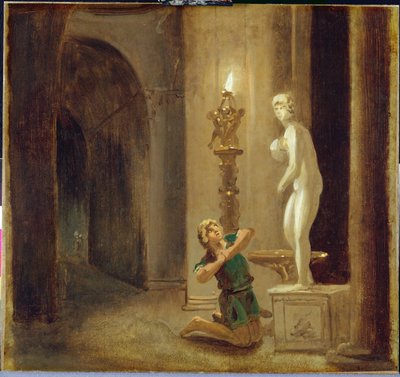Pygmalion devant la statue de Vénus - Johann Heinrich Wilhelm Tischbein