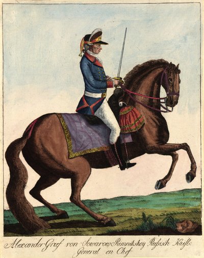 Maréchal Prince Alexandre Souvorov 1729-1800, c. 1790 - Johann Hieronymus Loeschenkohl