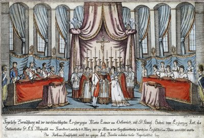 Marie-Louise épousa Napoléon par procuration à Vienne, avec l