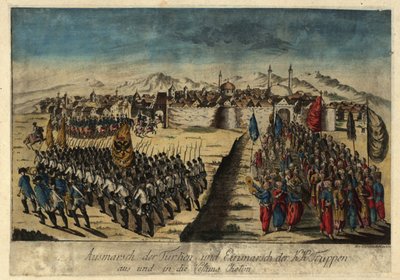 Reddition de la forteresse de Khotyn le 29 septembre 1788 - Johann Hieronymus Loeschenkohl