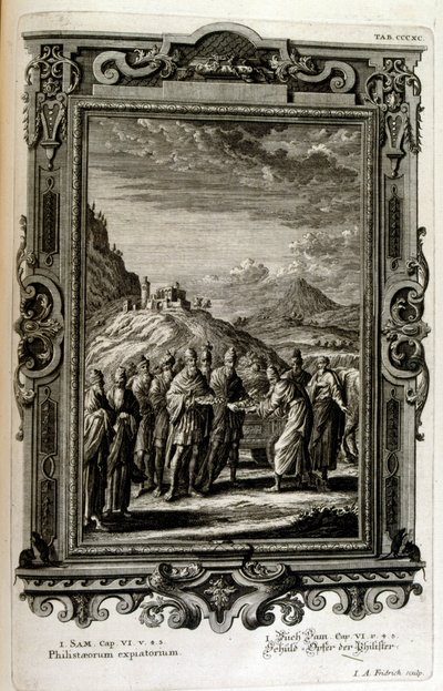 Offrandes faites aux Philistins - Johann Jakob Scheuchzer