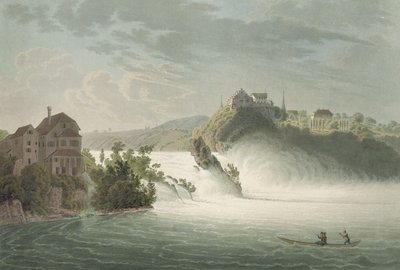 Les Chutes du Rhin, gravé par J. Hurlimann - Johann Jakob Wetzel
