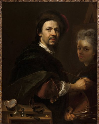 Autoportrait avec sa femme - Johann Kupetzky