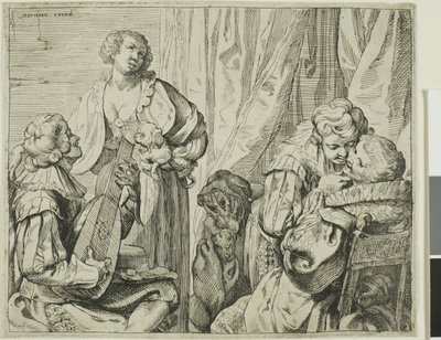 Intérieur avec deux couples d