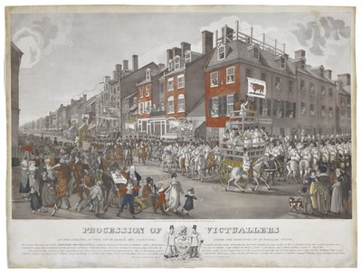Procession des vivandiers de Philadelphie, le 15 mars 1821, vers 1821-1822 - Johann Ludwig  Krimmel