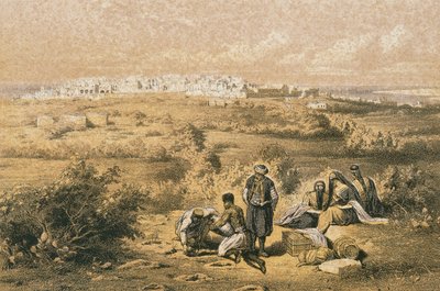 Vue de Haïfa - Johann Martin Bernatz