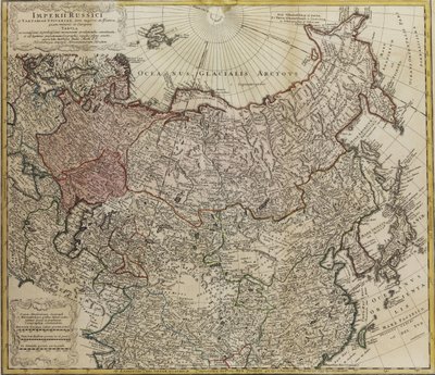 Carte de la Russie De: Imperii Russici et Tartariae universae tam majoris et Asiaticae quam minoris et - Johann Matthias Hase