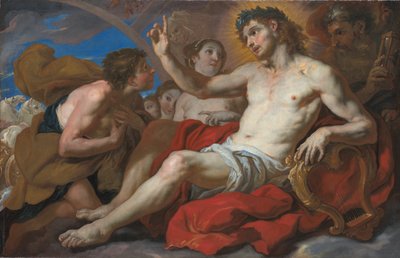 Apollon accordant à Phaéton la permission de conduire le char du Soleil - Johann Michael Rottmayr