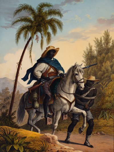 Capitaine de la forêt avec un prisonnier, 1827-35 - Johann Moritz Rugendas