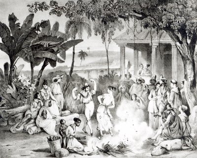 Danse Landu, gravée par Victor Adam et Monthellier - Johann Moritz Rugendas