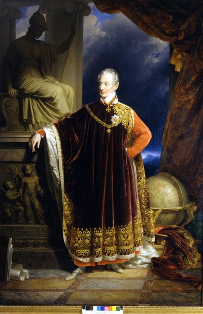 Portrait du prince Clemens (Clement) Wenzel Lothar von Metternich (1773-1859), homme d