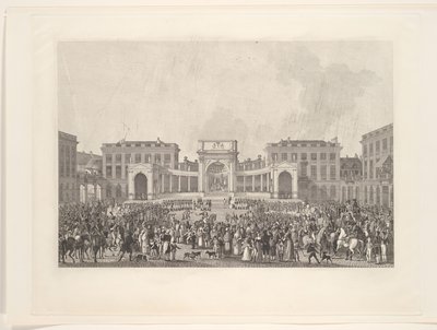 Inauguration du roi Guillaume Ier à Bruxelles, 1815 - Johann Nepomuk Gibèle