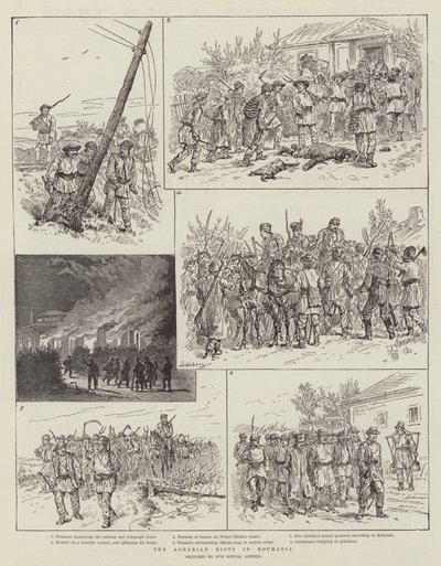 Les émeutes agraires en Roumanie - Johann Nepomuk Schonberg