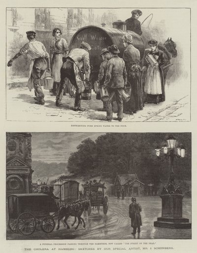 Le choléra à Hambourg - Johann Nepomuk Schonberg