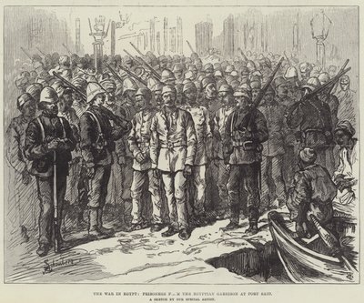 La guerre en Égypte, prisonniers de la garnison égyptienne à Port-Saïd - Johann Nepomuk Schonberg