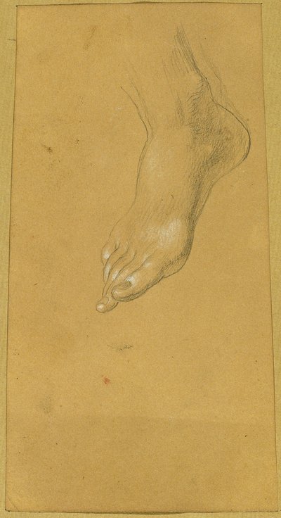Étude de pied pour "Rüdiger et Angelika" - Johann Peter Krafft